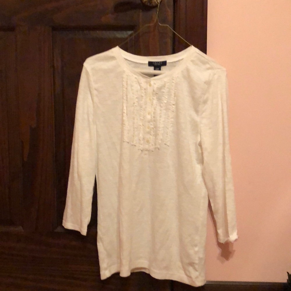 Chaps large white shirt
